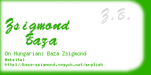 zsigmond baza business card